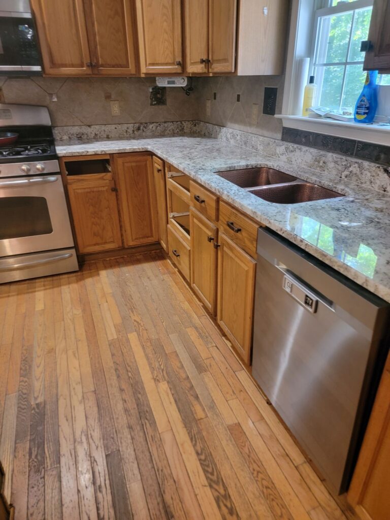 Kitchen remodel with granite countertops and stainless appliances